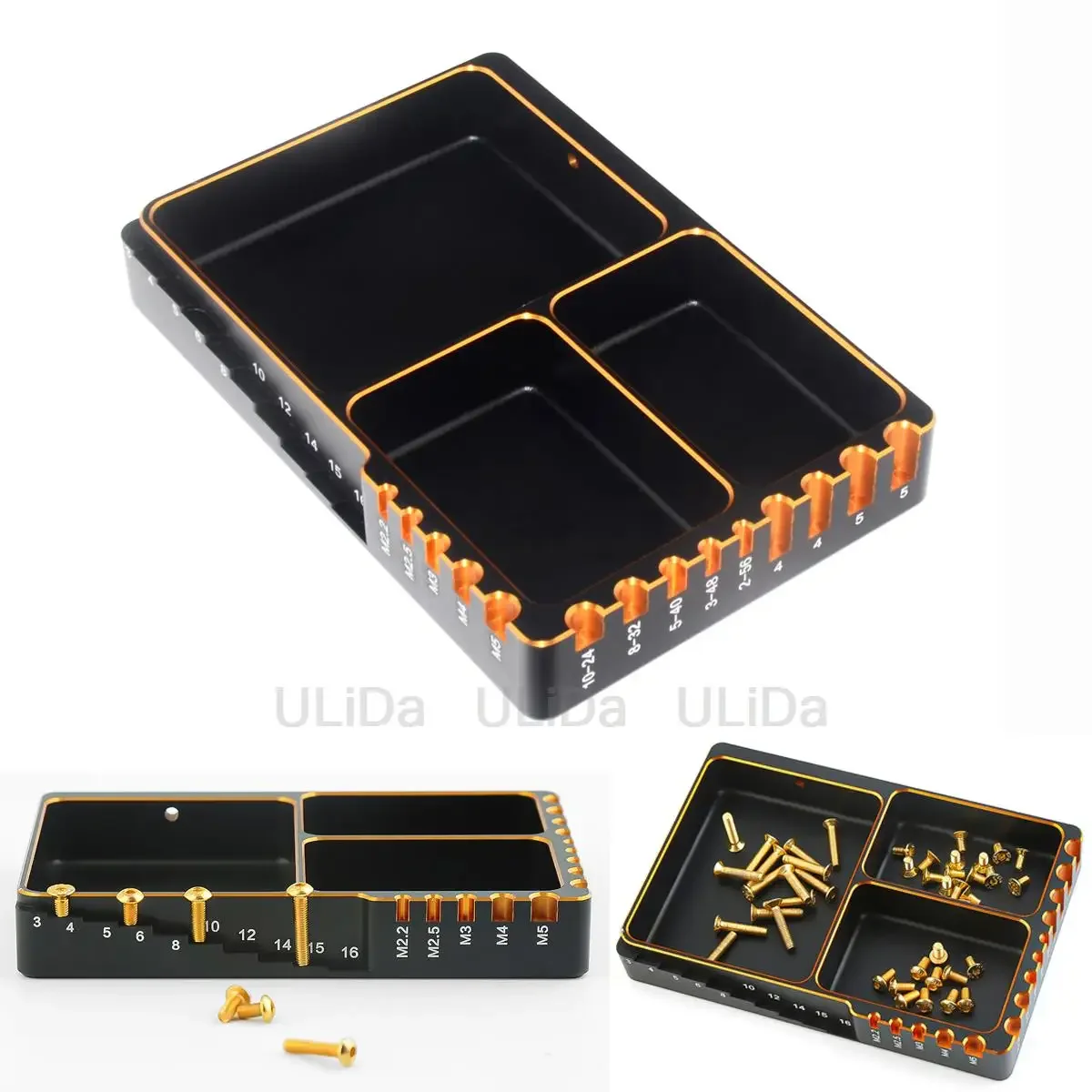 Storage Measuring Tool Construction Tray Mini Storage Box Mobile Repair Box Screw Mat Screw Tray Wrenches Bolts Nuts Tray