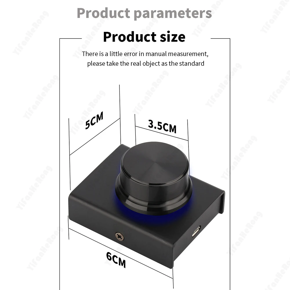Controlador de volumen de computadora USB Plug and Play Mini un botón para computadora portátil PC altavoz silencioso Control de audio
