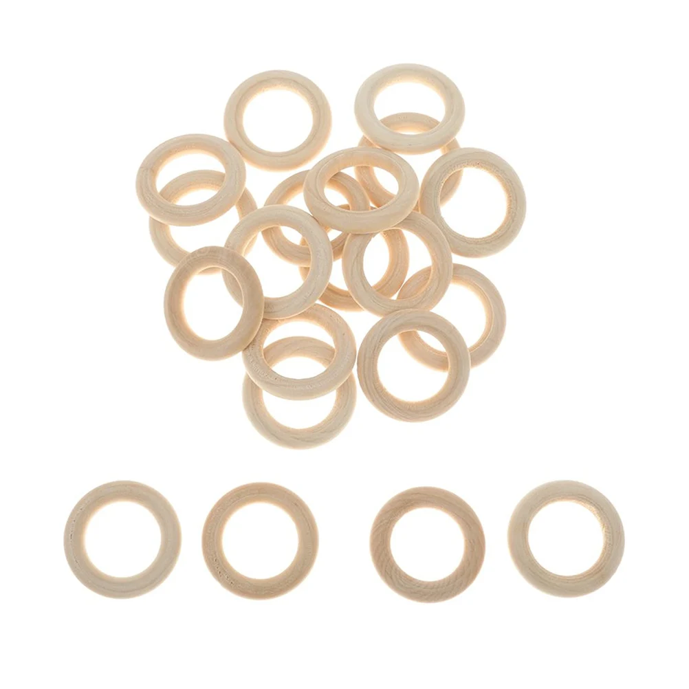 

Natural Wood Loop Natural Wood Ring Wood Material for DIY Jewelry Findings Wood Ring