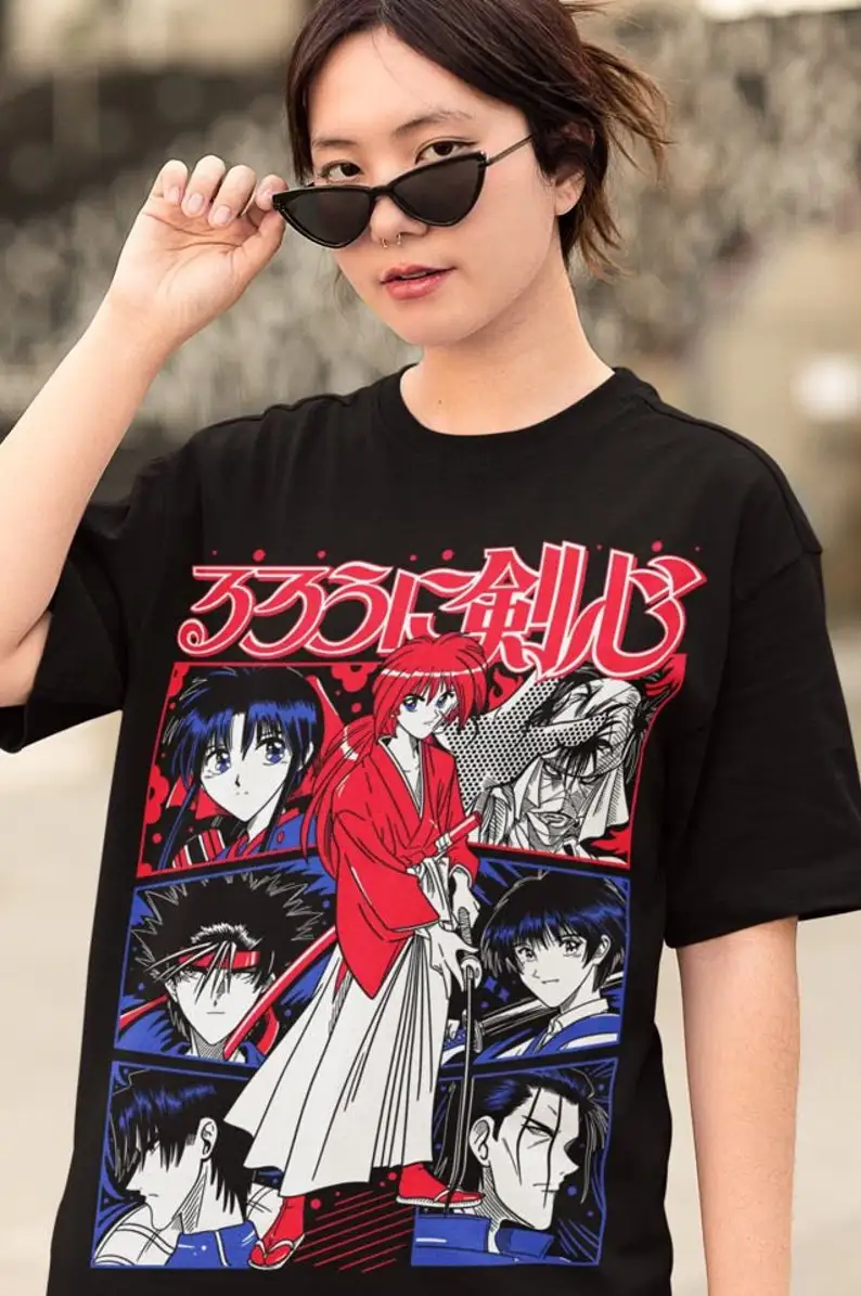 Unisex Custom Samurai kenshin fan Unisex Jersey Short Sleeve Tee