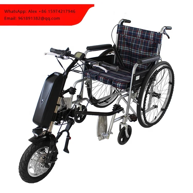 

2026 Large Power Electric Handcycle Wheelchair 12inch Stop And Go And Hills Rang 30km Handcycle 500w 800w 1200w Electric Kit