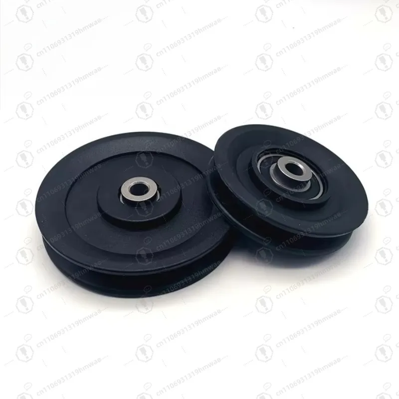 

Plastic nylon gym pulley with bearings OD 3.5 inch 90mm gym pulley