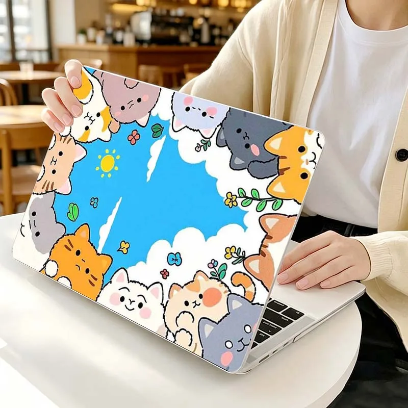 Cartoon Cat Design For Apple MacBook Air Pro 13.3 14.2 15.3 11.6 12 16 13 inch Laptop Protective Case Hard Shell Cover