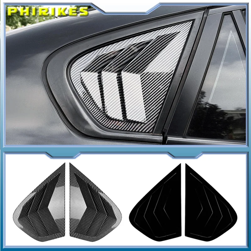 Car Side Window Louver Cover Rear Air Vent Window Louvers Blinds Cover For BMW X6 E71 E72 2008-2014