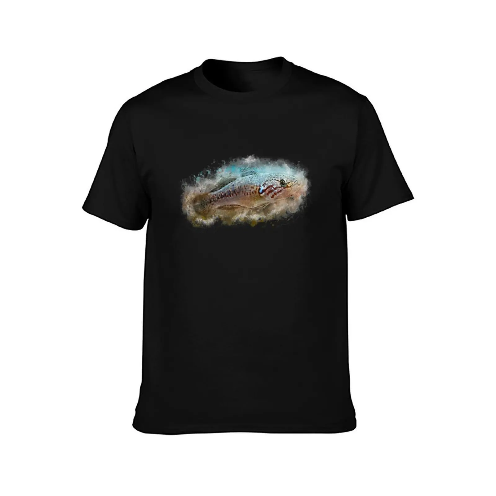 Fruata Sleeper Goby - Mogurnda fruata T-Shirt Vintage Print Crew Neck Tee T-Shirt