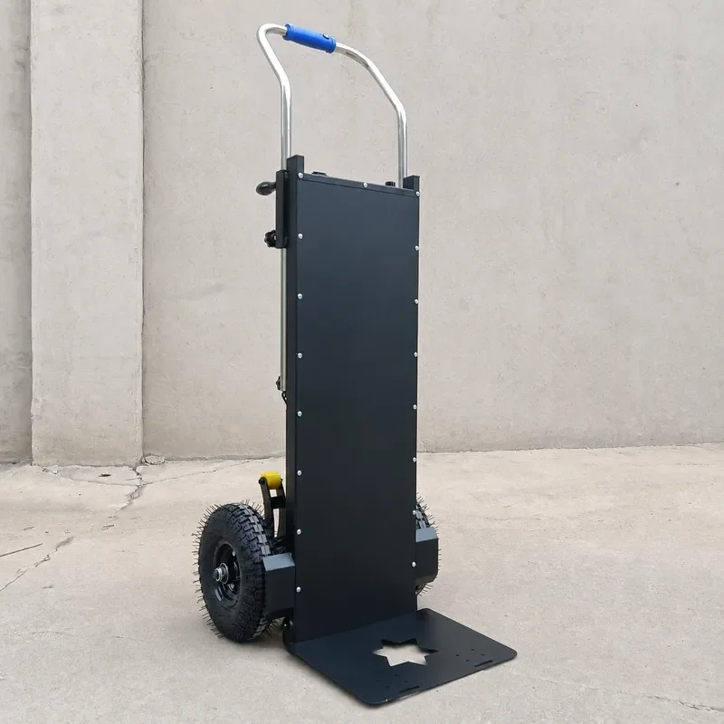 Electric Stair Climbing Hand Truck Automatic Up and Down Stairs Carrier Mute Dolly for Home Appliance Moving Building