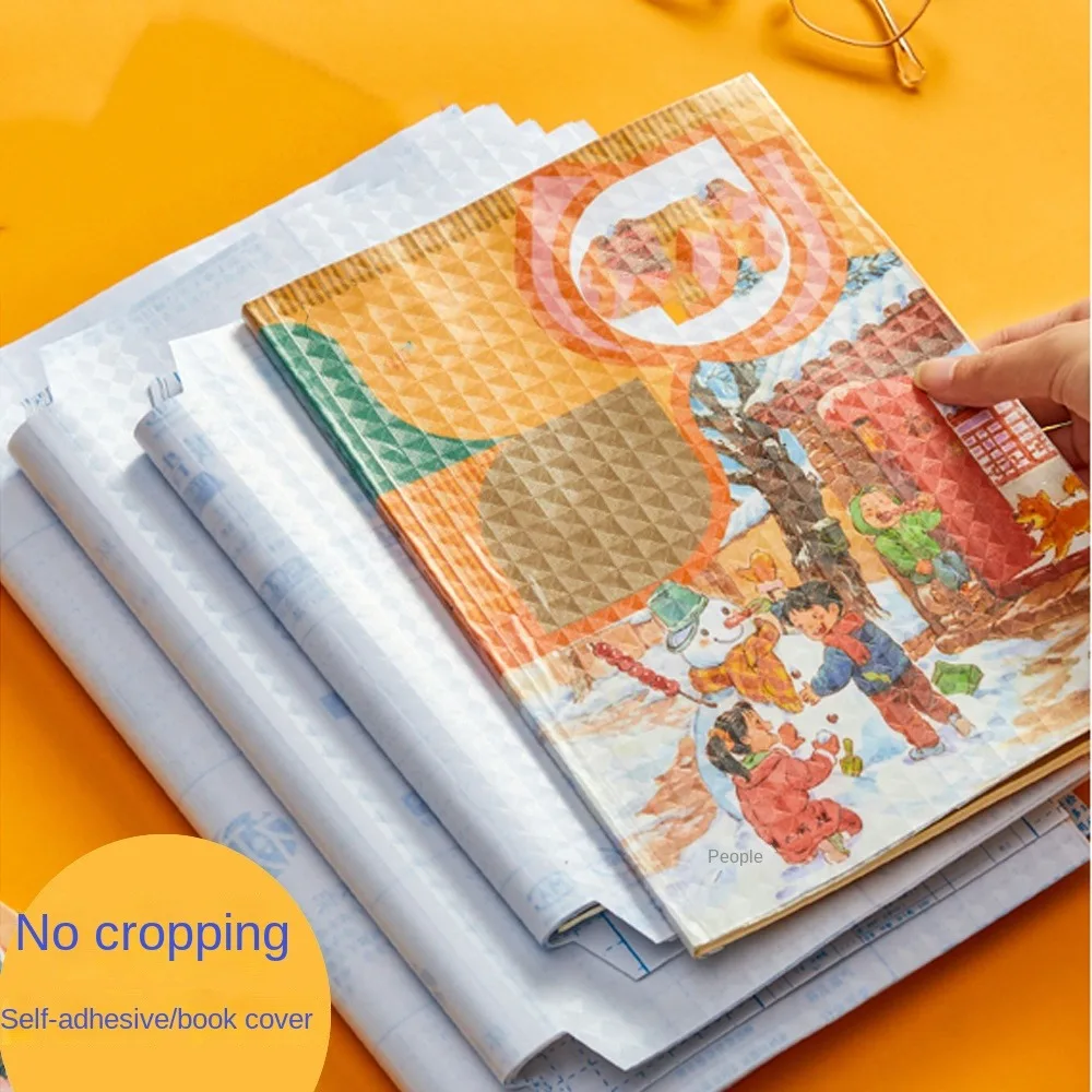 10 Sheets A4 Clear Book Wrap Transparent Waterproof Book Protector Cover Dirt-proof Self Adhesive Notebook Protector Wrap