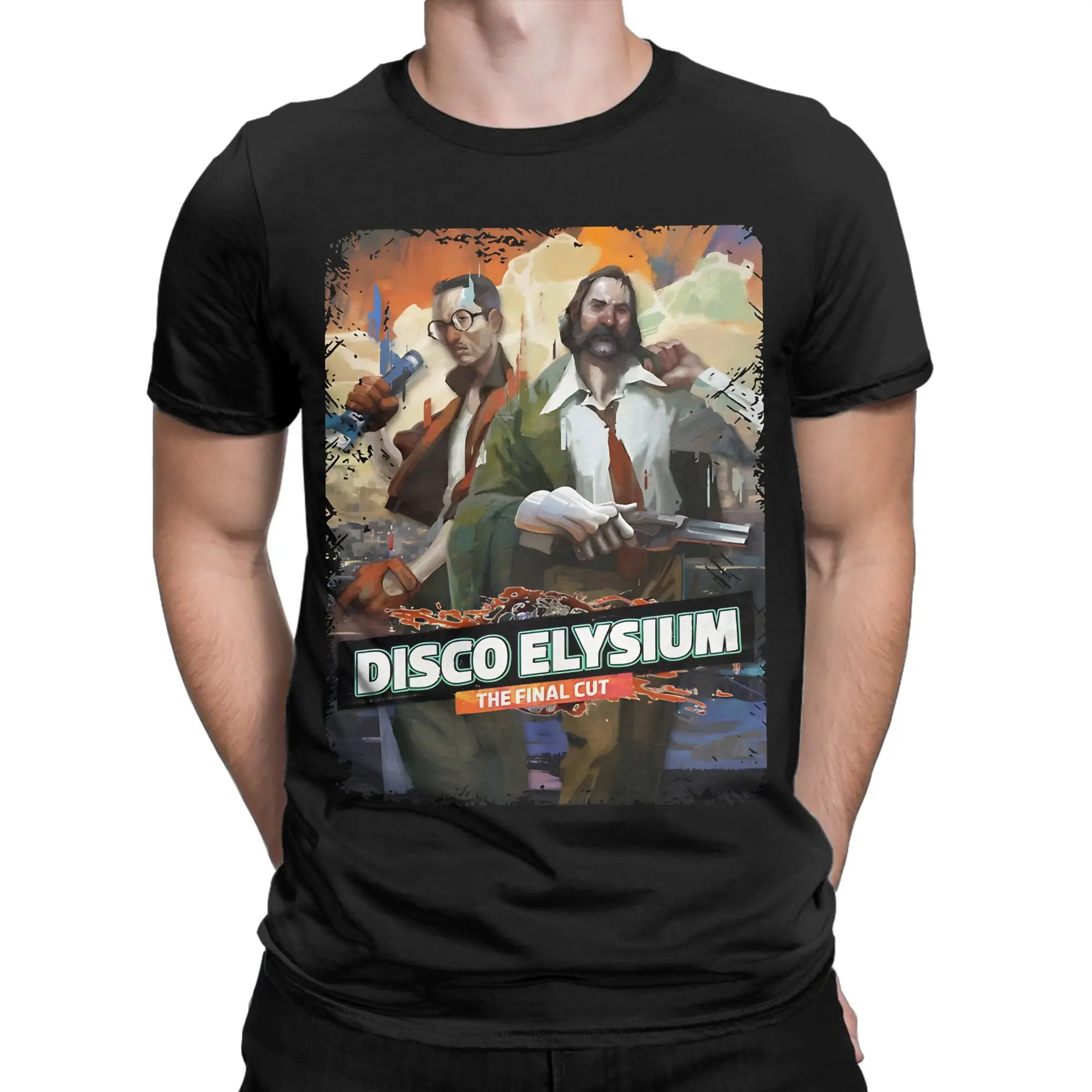 Disco Elysium Game Fans Apparel Men Women T Shirt Cotton Tee Graphic Print  Tops T-shirt