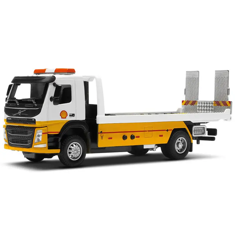 1:50 Volvo Öltanker LKW Anhänger Legierung Anhänger Shell Auto Modell Kinder Sound und Leichtmetall Auto Modell LKW Junge Spielzeug