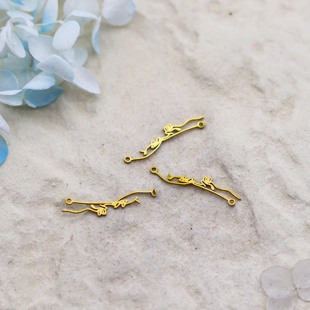 3 قطع اليد في اليد خلق عاشق سحر صالح DIY الحرف أساور قلادة صنع المجوهرات الفولاذ المقاوم للصدأ قلادة diy الملحقات #3