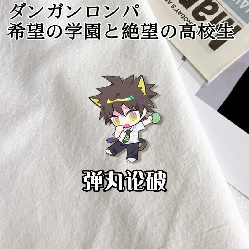 4PCS Anime Danganronpa Badge Brooch Pin Kokichi Oma Nanami ChiaKi Clothes Backpack Decoration Lapel Personalized Chest Tag