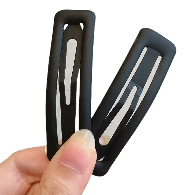 Pinces à cheveux givrées, accessoire pour cheveux, Barrettes rectangulaires en Bb pour femmes, épingle à cheveux cassée, ornement de couvre-chef pour fille, 2/4 pièces