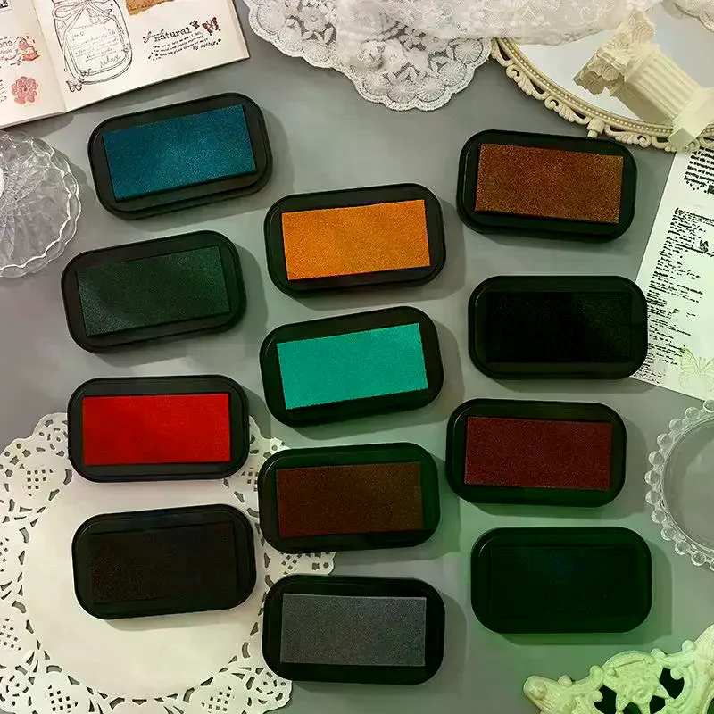 

Цветная космическая серия, чернила на водной основе, губка высокой плотности, Inkpad, планировщик, художественные принадлежности для скрапбукинга, школьные аксессуары, канцелярские принадлежности