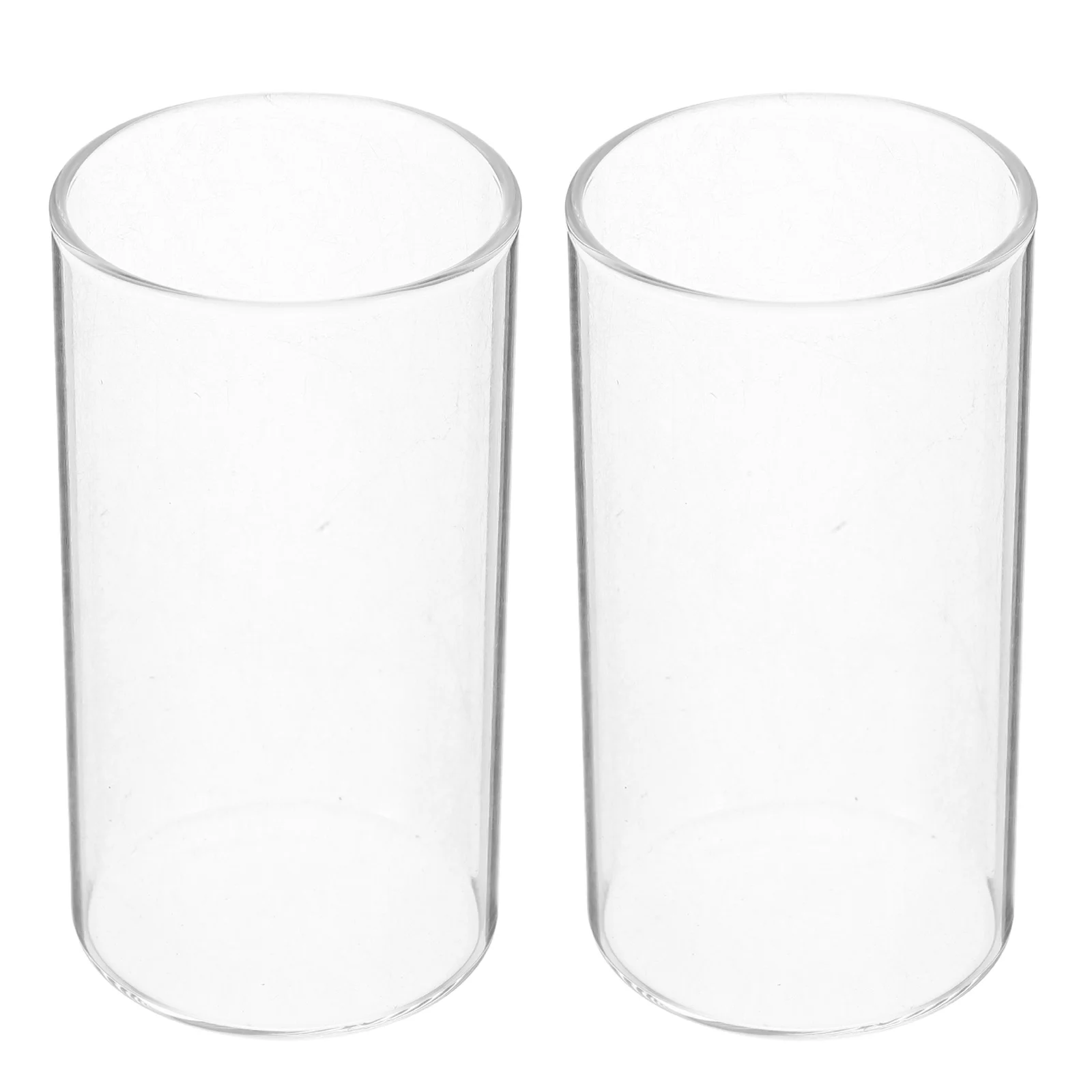 2 шт., 120 мл, прозрачные стеклянные цилиндрические держатели, стильные декоративные вазы для дома, свадьбы, вечеринки, прозрачные цилиндрические вазы