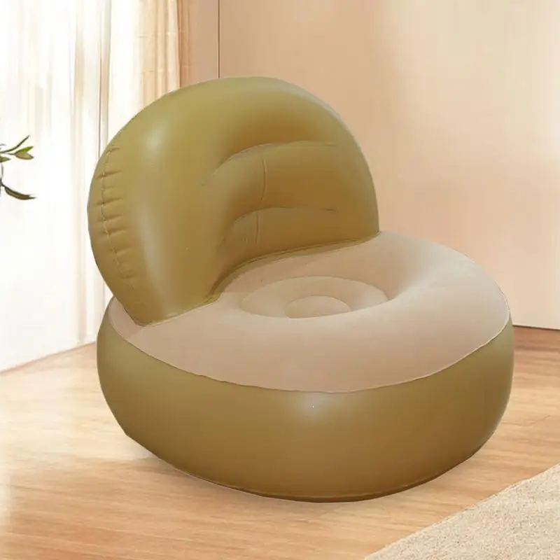 Inflatable Sofa Portable Blow Up Couch With Air Pump Air Chair Camping Furniture Folding Lazy Sofa For Indoor Outdoor