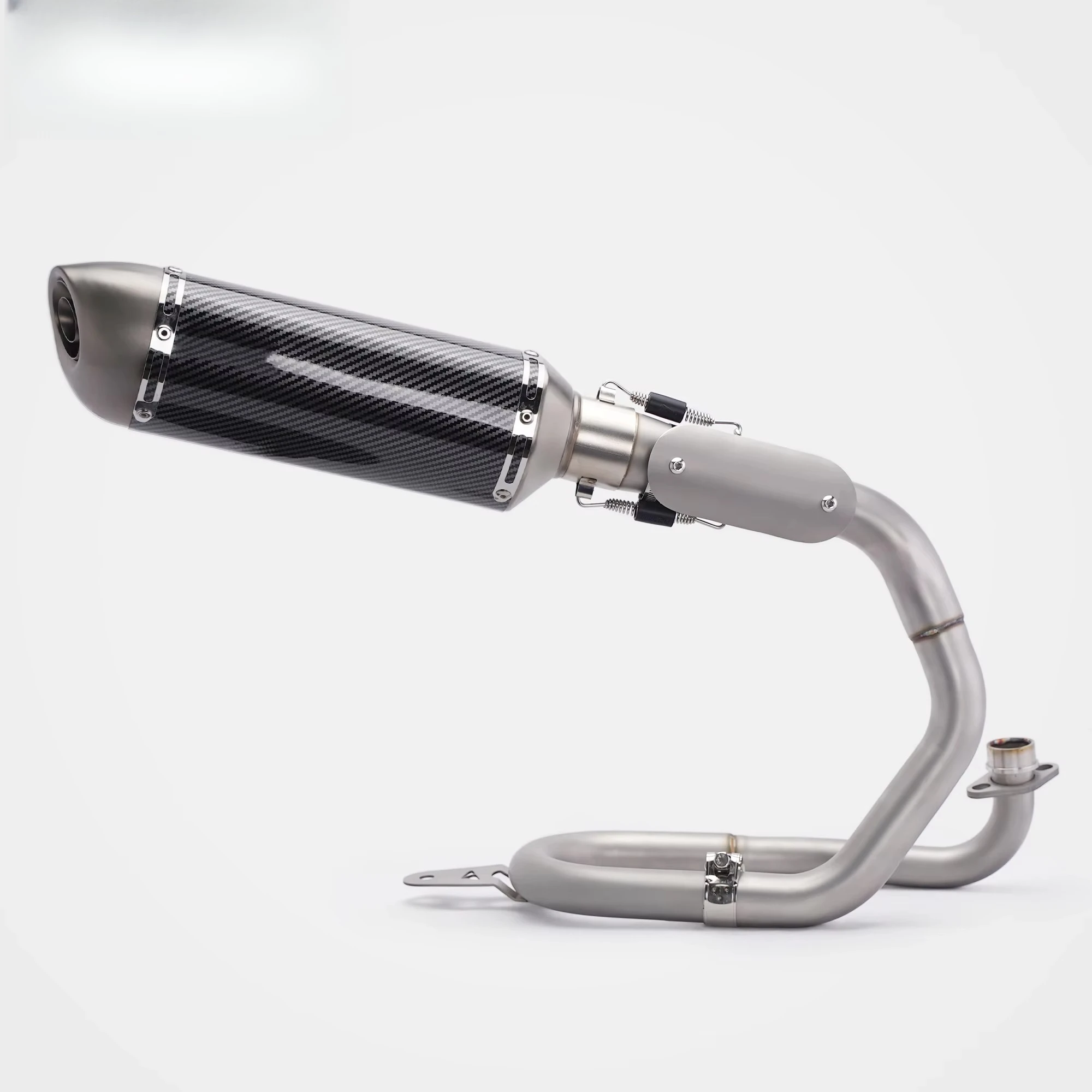 For Monkey 125 Exhaust Stainless Steel Black/Silver Small Square Full Exhaust System Low Backpressure Optimization Urban