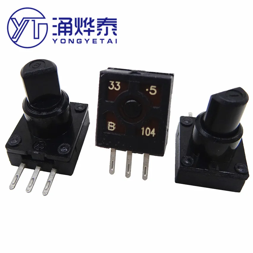 YYT-potenciómetro de Joystick de 2 piezas, consola de juegos F10KV4 B100Kb-1, joystick de vuelo simulado, eje Z, T16000M