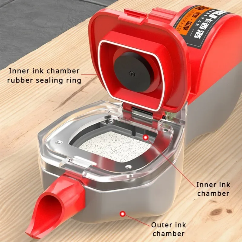 Carpentry Ink Fountain Drawing Line Marker Carpenter Specific Wood Board Automatic Marking Scriber Ground Scriber Building Tools