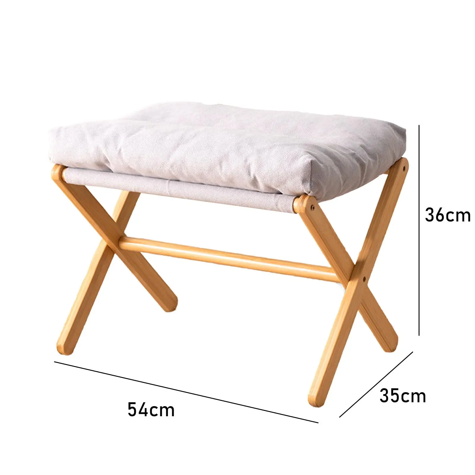 Vanity Stool Portable Accessories Desk Leg Rest Foldable Desk Step Ottoman Rest Stool for Living Room Bedroom Sofa Bed Side Work