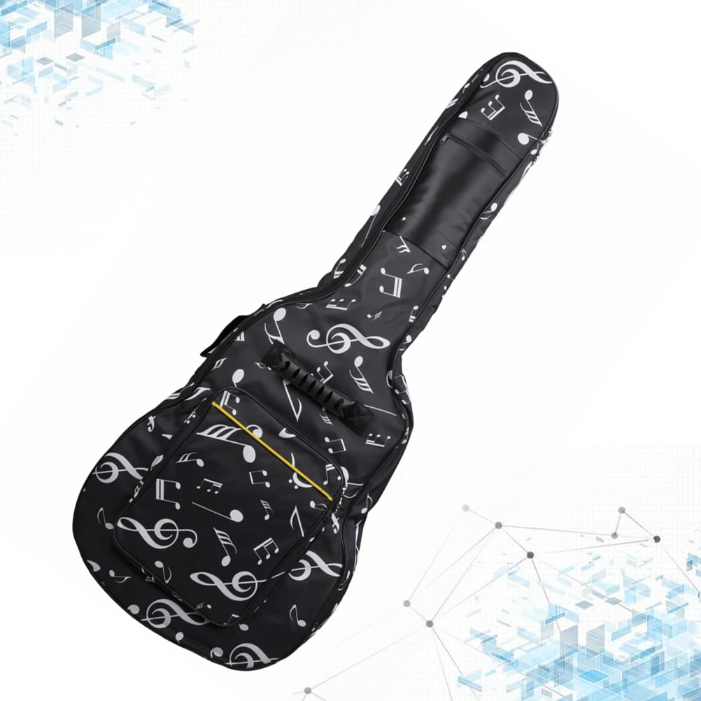 

Leisure Cotton Guitar Backpack Thickened Oxford Cloth Simple Design for Folk Guitar Storage Waterproof Breathable Unisex