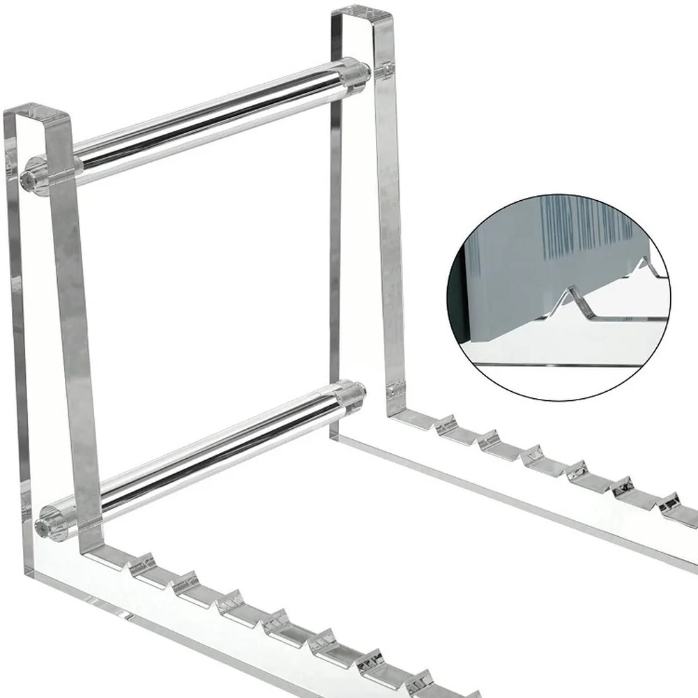 Modern Acrylic Vinyl Record And CD Holder Stand For Desktop Album Display Organizer 13.7*7.5*6.6in White，black，clear