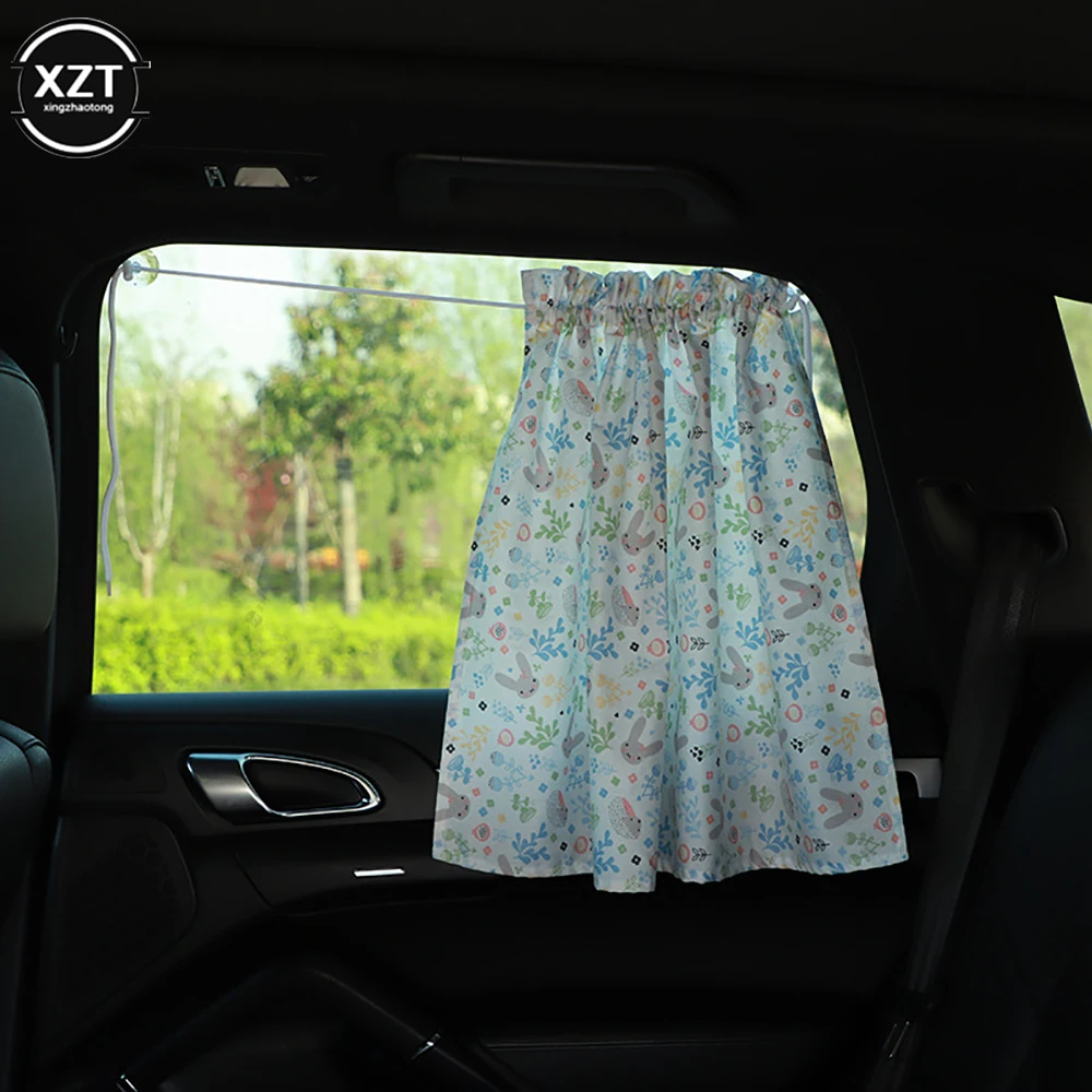 Saugnapf Vorhang Im Auto Fenster Sonnenschutz Abdeckung Cartoon Universal Seite Fenster Sonnenschirm UV Schutz Für Kind Baby Kinder – Detail 10