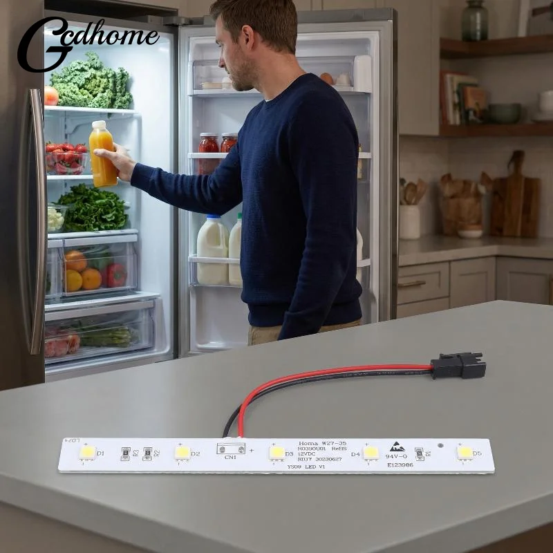 Freezer LED Strip Light Efficient Refrigerator Bright Bar  Saving DIY Home Appliance Lighting Replacement Kit