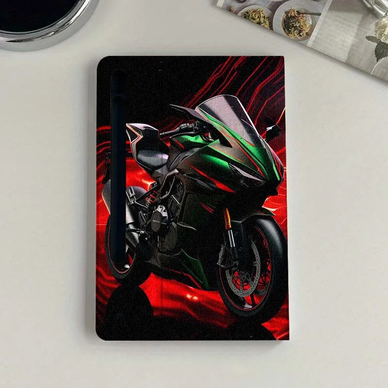 Car Motorcycle Luxury Cool For Samsung Galaxy Tab S9 S10 S6 S7 S8 FE Plus Lite Inch Foldable Cover Tablet Case