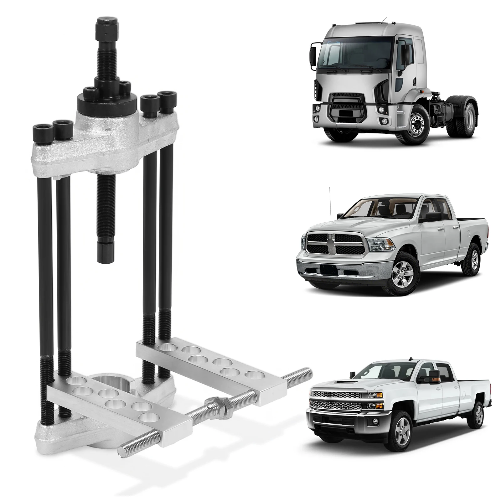 

Инструменты для снятия и установки шарниров подвески (King Pin Press) для тяжелых грузовиков и транспортного оборудования классов 3-8