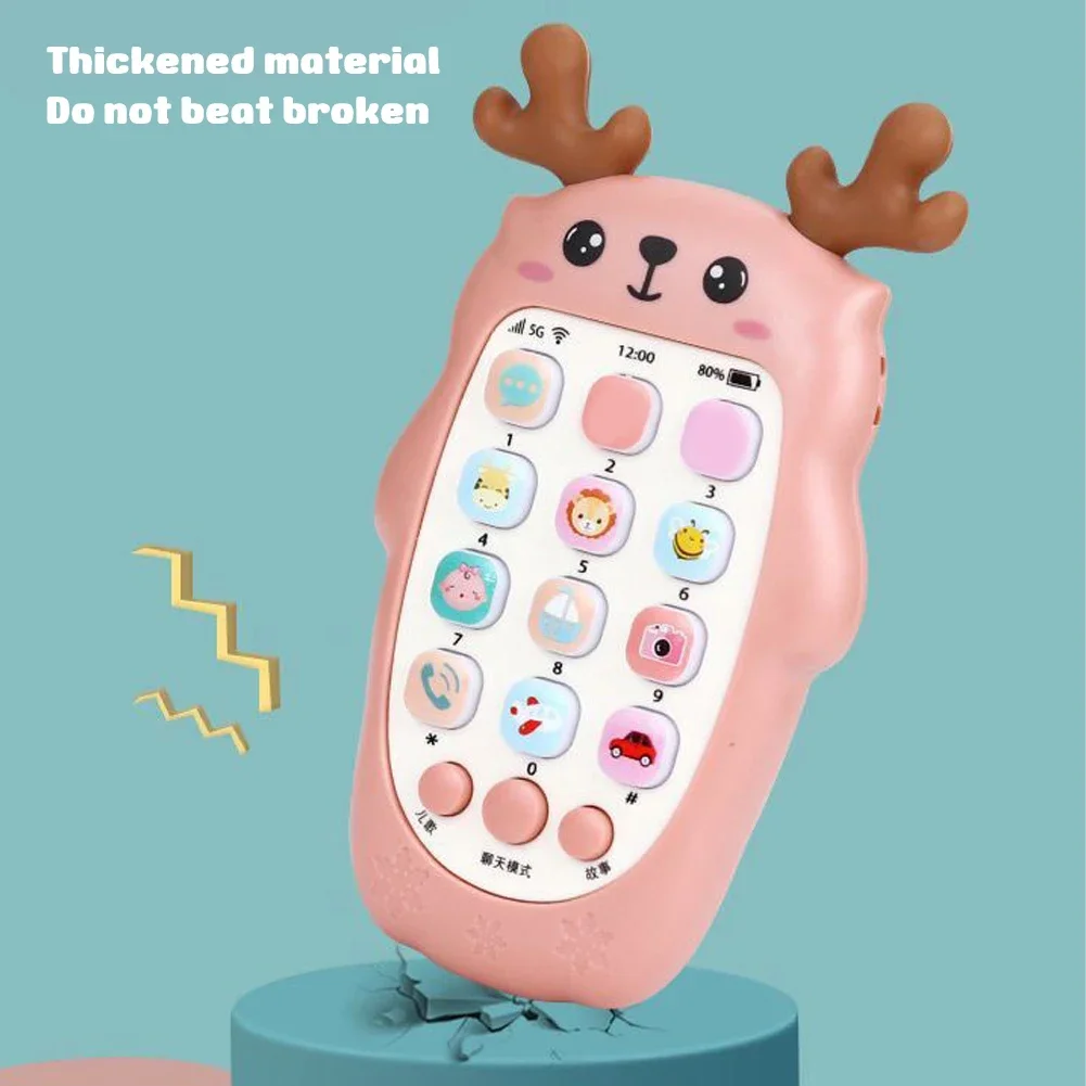 Bilingual Telephone Teether Music Voice Toy Baby Phone Toys Early Educational Learning Machine Electronic Children Gift Baby Toy