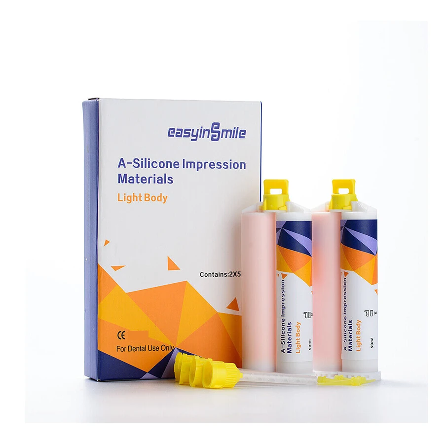 EASYINSMILE Dental Impression Material Kit Heavy Body Silicone Soft Putty Light Body Heavy Body