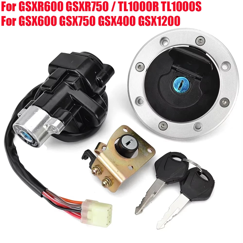 Ignition Switch Fuel Cap For Suzuki GSX400 GSX1200 Inazuma TL1000R TL1000S GSX600 GSX750 GSXR600 GSXR750 / GSX GSXR 600 750