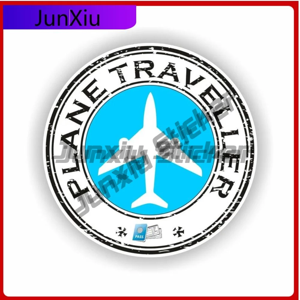 

Plane Traveller Vinyl Graphic Stickers Custom Vehicle Decals Reflective Stickers Personalized Car Bumper Decoration Custom Print