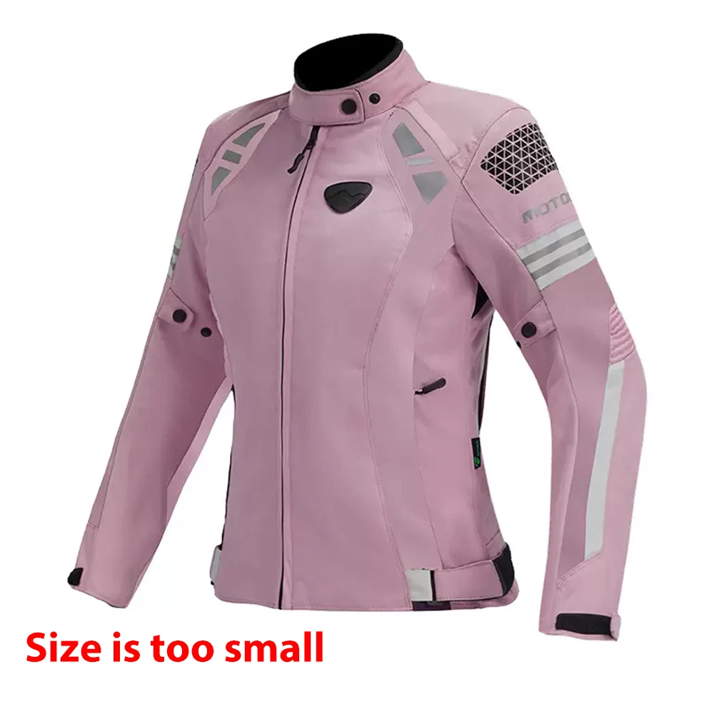 

Pink Motorcycle Jacket Interior Detachable Women's Motorcycle Jacket CE Certification Anti-fall Woman's Biker Coat Waterproof