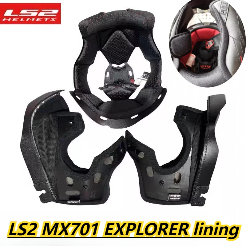 

Motorcycle Helmet lining replacement for LS2 MX701 EXPLORER Helmet Parts Original Replacement Anti-Fog Sticker