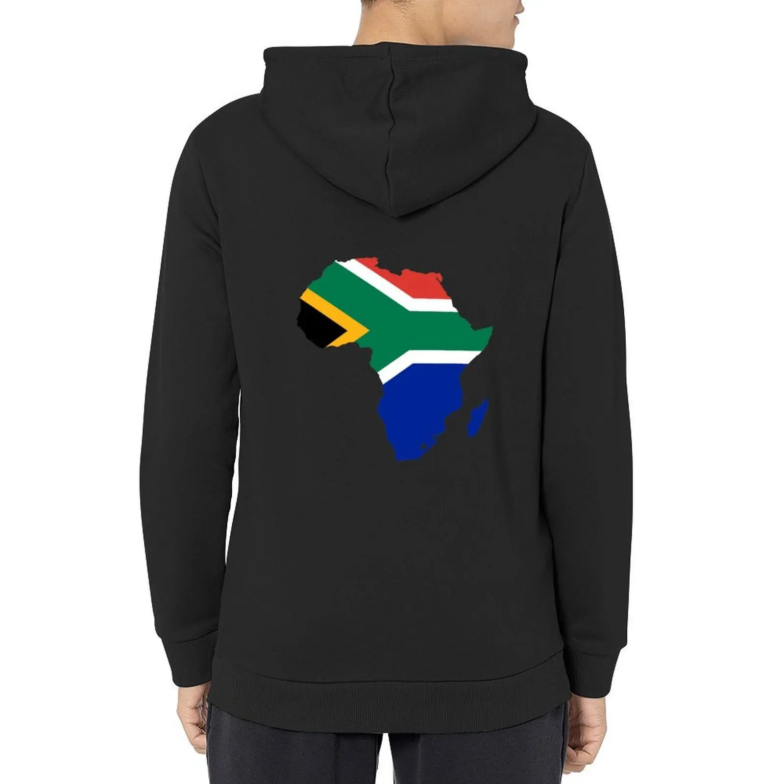 

South African Continent Flag design Hoodie autumn male clothes men wear men's autumn clothes new in hoodies and blouses