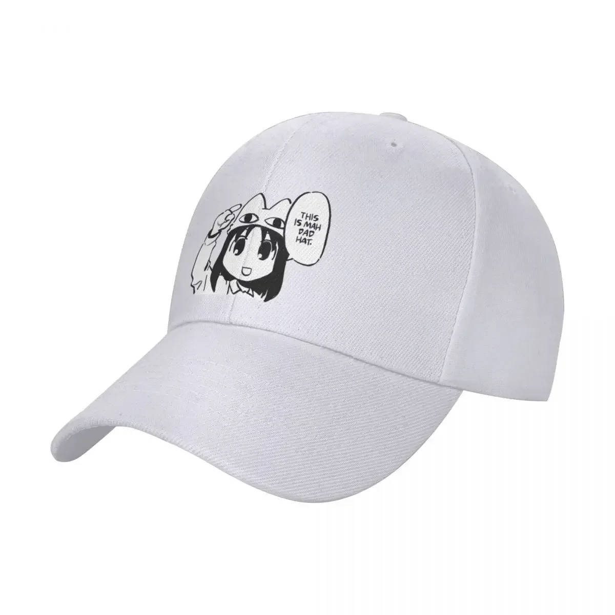 I draw osaka in cafe uniform saying this is mah dad hat / azumanga daioh Cap baseball cap new in the hat caps for men Women's