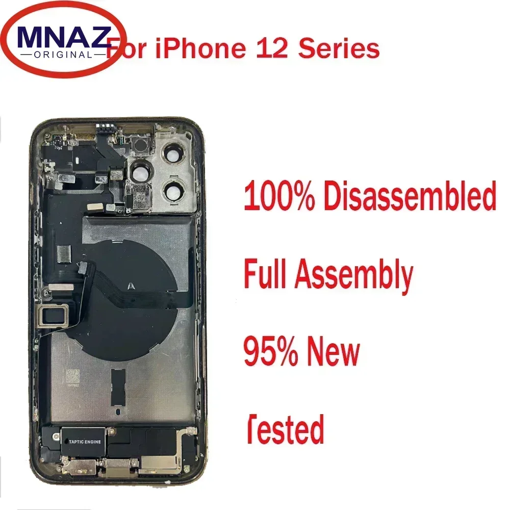 

A++ Ori Full Assembly Disassembled Middle Frame Housing Back Cover For IPhone 12 Pro Max With Wireless Assembly Replacement