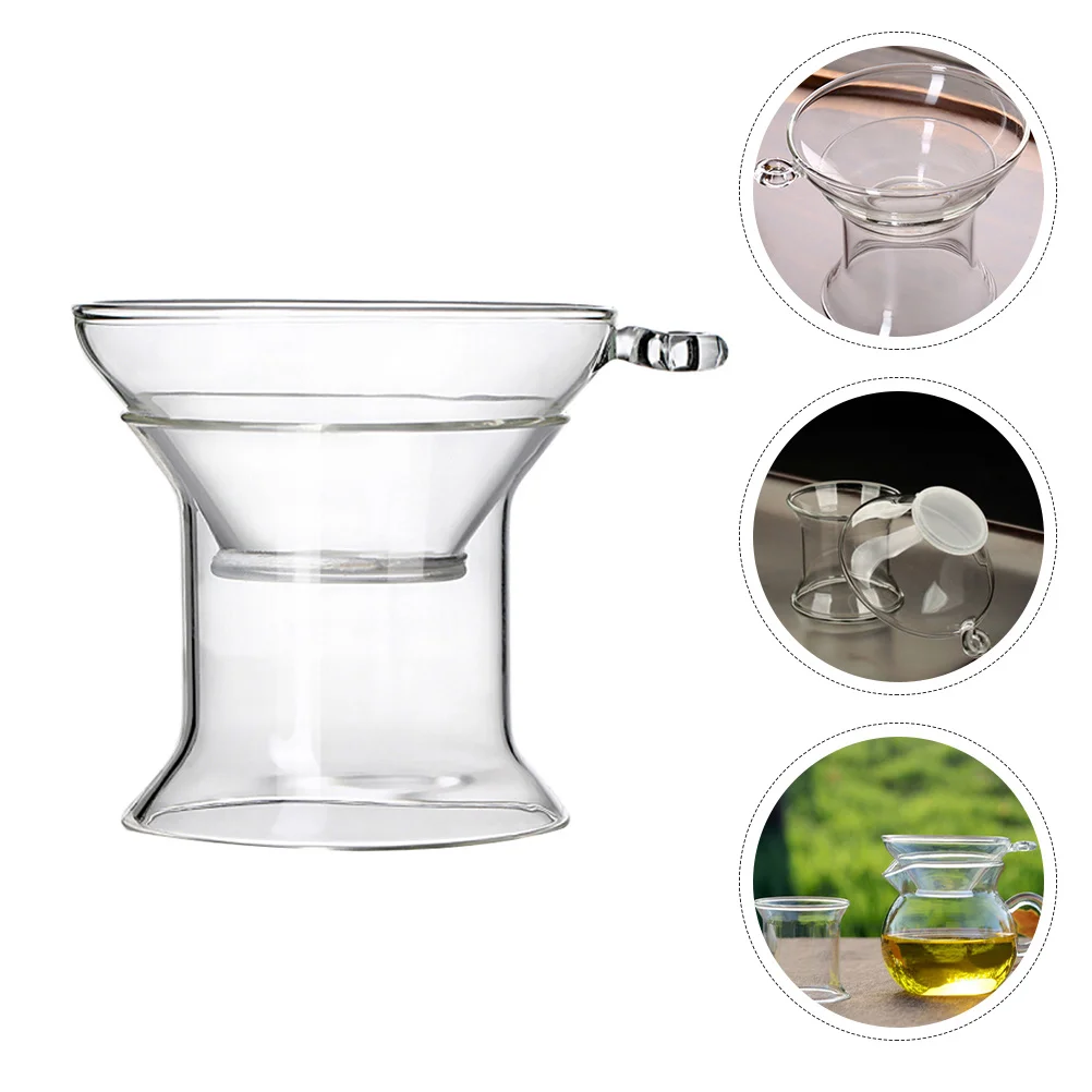 

2Sets Glass Tea Infuser Reusable Tea Strainer Mesh Filter Fine Plastic Bracket Teapot Accessories Teapot Accessories