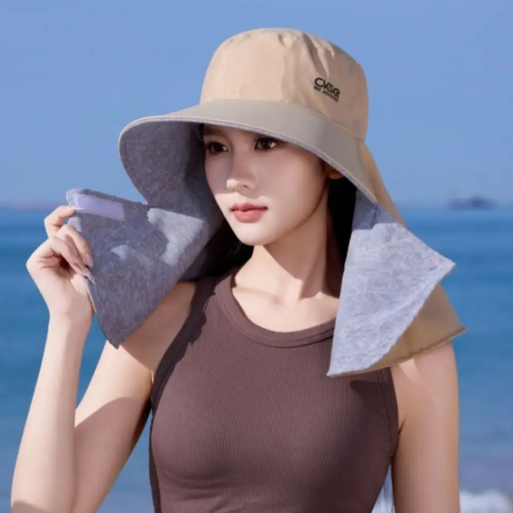 Large Brim Fisherman Hats UV Protection Breathable Bucket Hats Double-Sided Wearable Sun Protection Hat Outdoor Cycling Sport