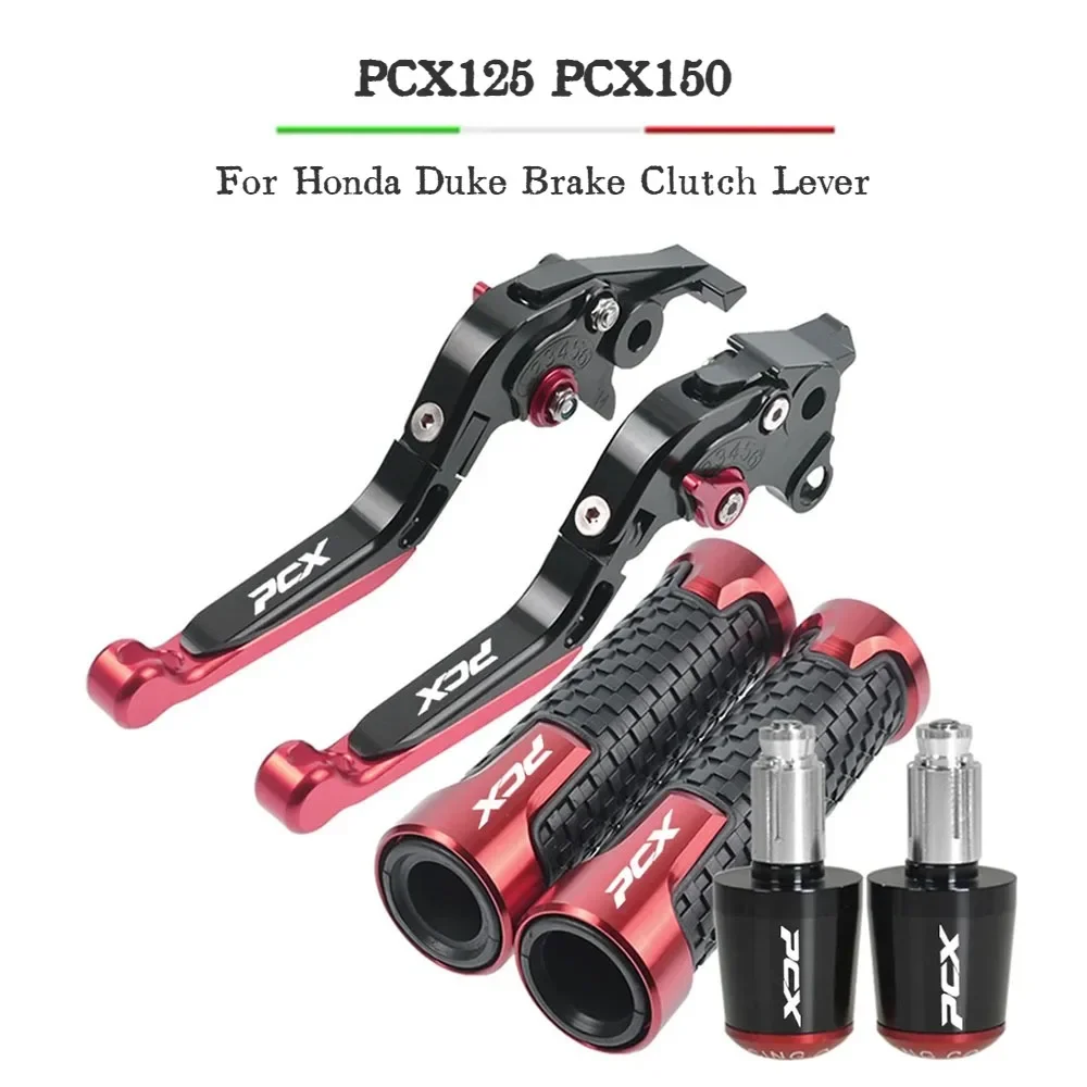 

For Honda PCX 125 PCX125 PCX150 Motorcycle Adjustable Folding Brake Clutch Levers Handgrip Handlebar Grips Ends Accessories