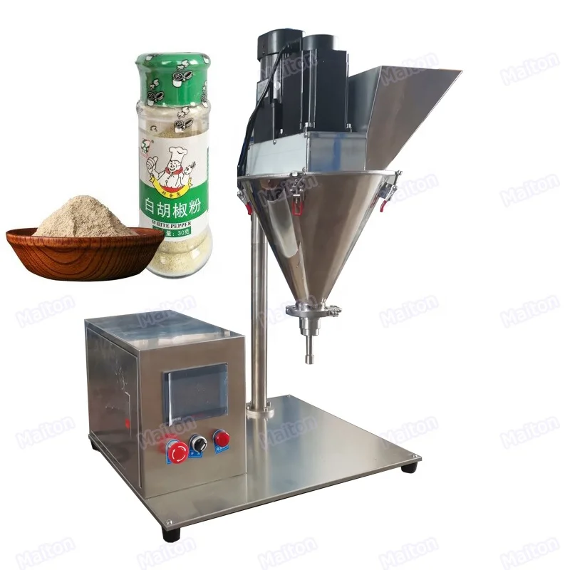 Hot Sales Factory Supplier Desktop White Pepper Spice Powder Bottle Filling Machine Price