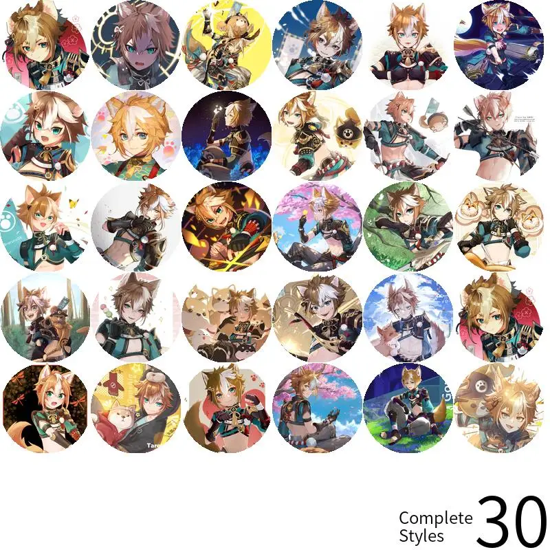 Gorou Genshin Impact Badge Brooch anchor Peripherals Pin Customize Anime Peripheral Clothes Cosplay Backpack Decoration Metal