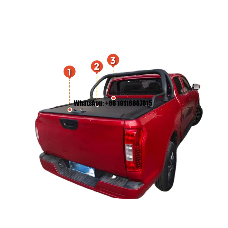 

Roll Rear Box Truck Deck Roller Lid Retractable Ball Pickup Bed Manual Tonneau Cover for Volkswagen Vw Amarok 2023 K81
