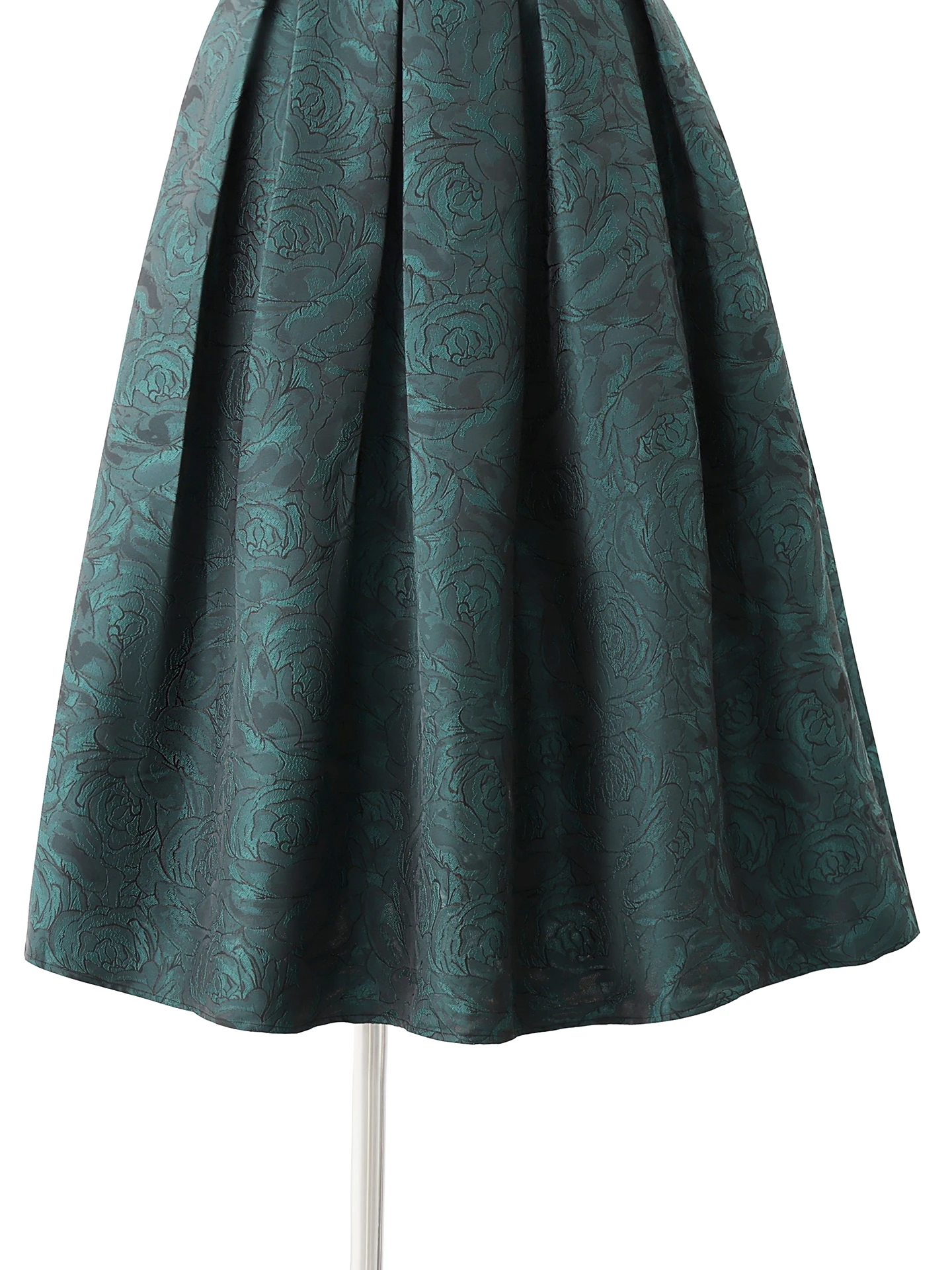 Nowa damska spódnica na wiosnę i jesień, modna, do pracy, zielona, haftowana, świeża i elegancka spódnica midi.