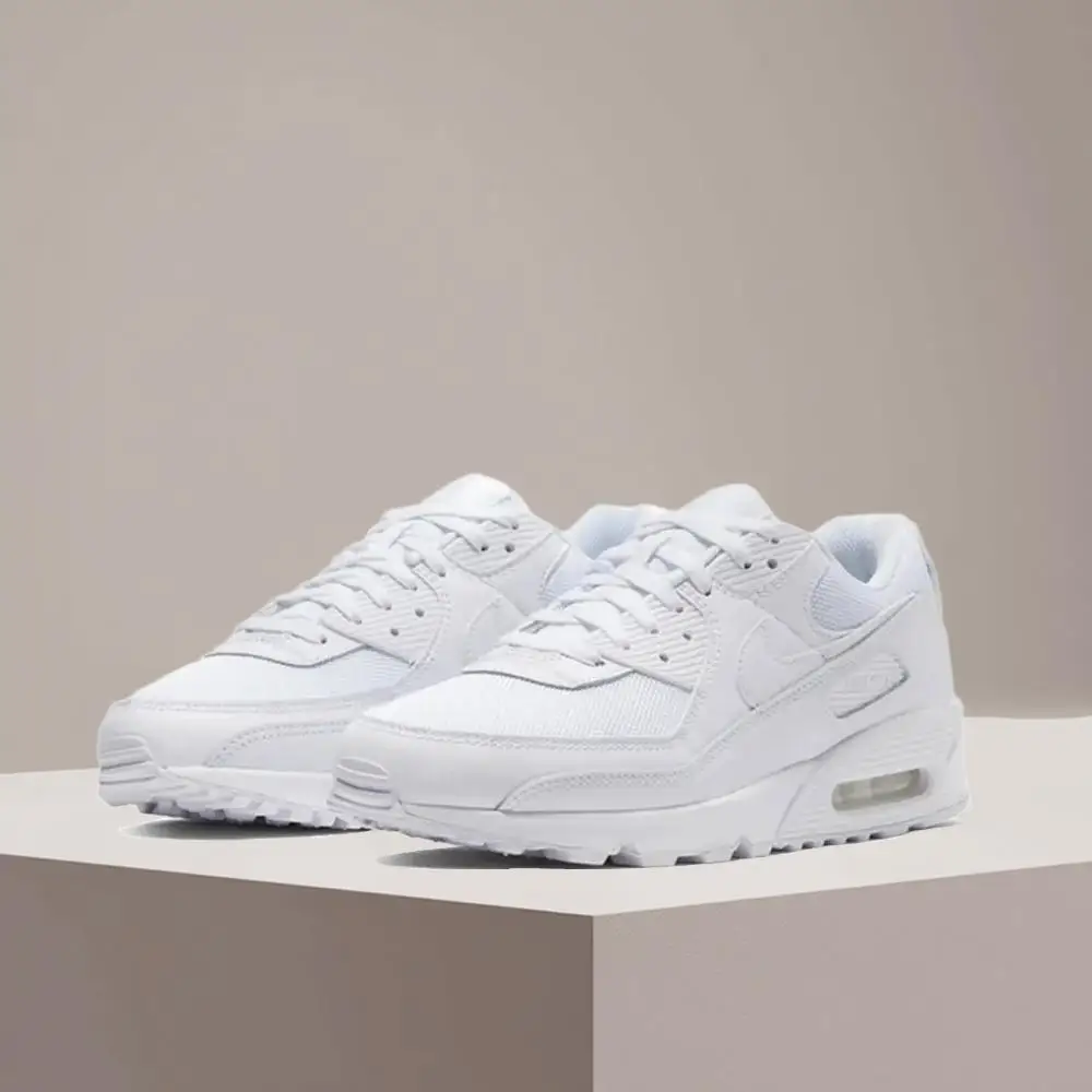Nike Air Max 90 Classic Retro Slip-Resistant Style Lightweight Comfort Design Everyday Running Shoes CN8490-100
