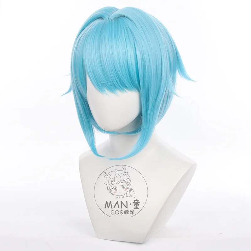 Ensemble Stars!! Hajime Shino Cosplay Wig ES Ra*bits Sky Blue Short Hair Halloween Gift