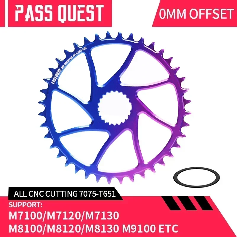 PASS QUEST direct mount chainring 12 speed boost crown 34t 36t 36 teeth 12v For shimano M7100 M8100 M9100 Crankset