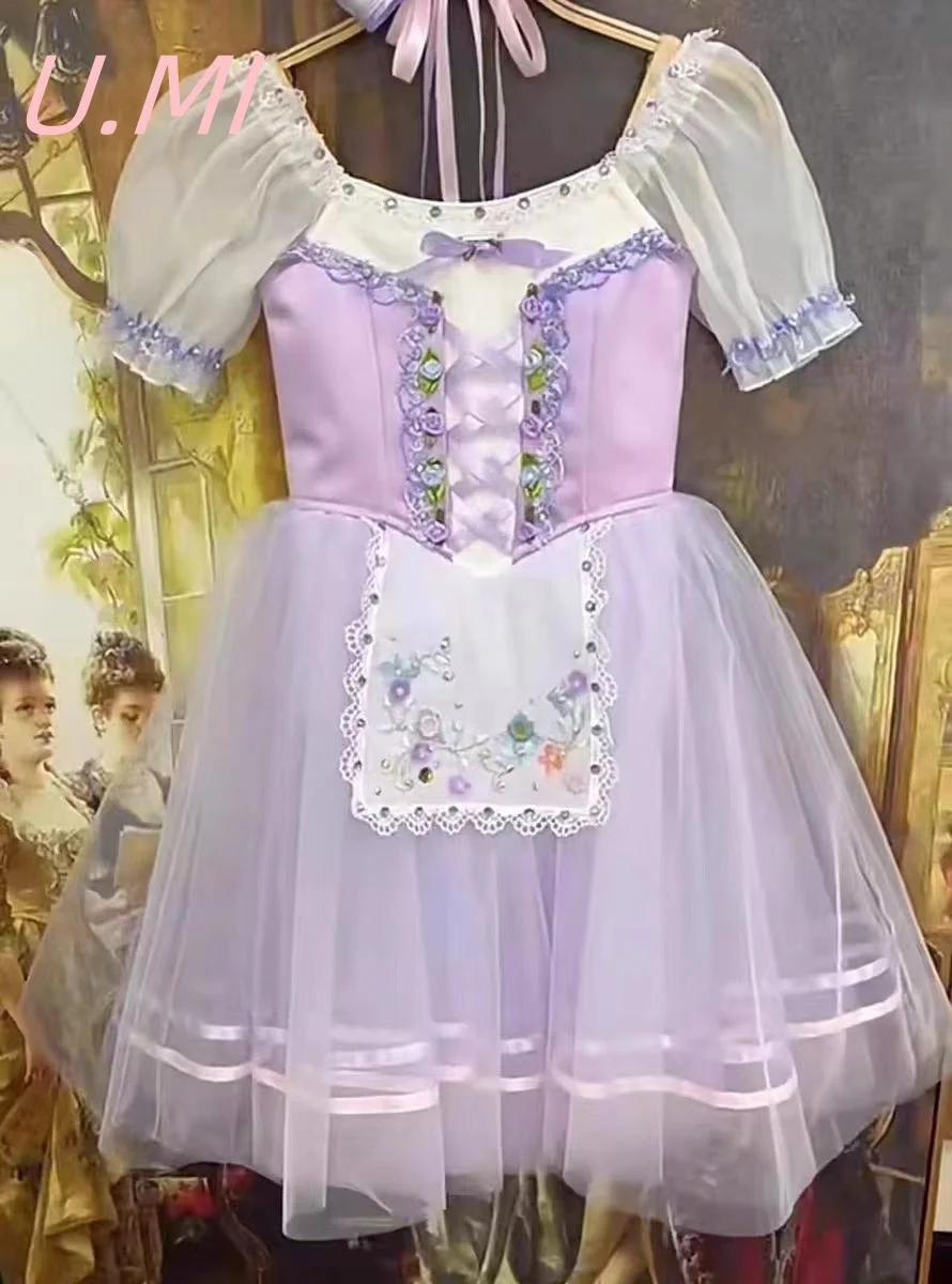 Custom-made tutu Giselle can't keep her daughter in a purple dress dance dress match dress