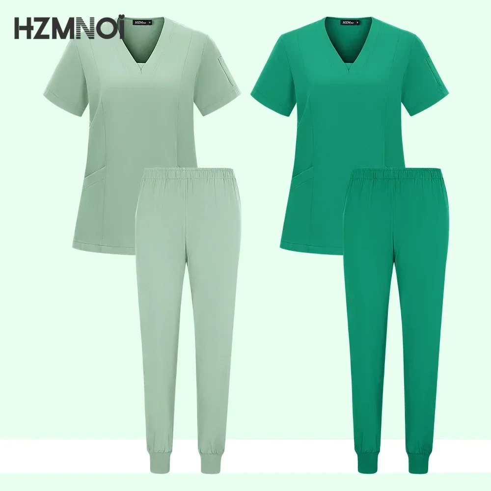 Unisex Medical Uniforms Men Women Nursing Clothes Beauty Costume Nurse Scrubs Sets Doctor Dentist Workwear Clinical Tops Pants